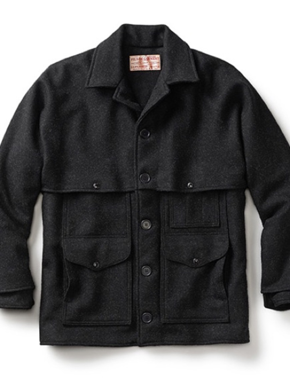 Filson Mackinaw Wool Jacket – Charcoal – 100% Virgin Wool